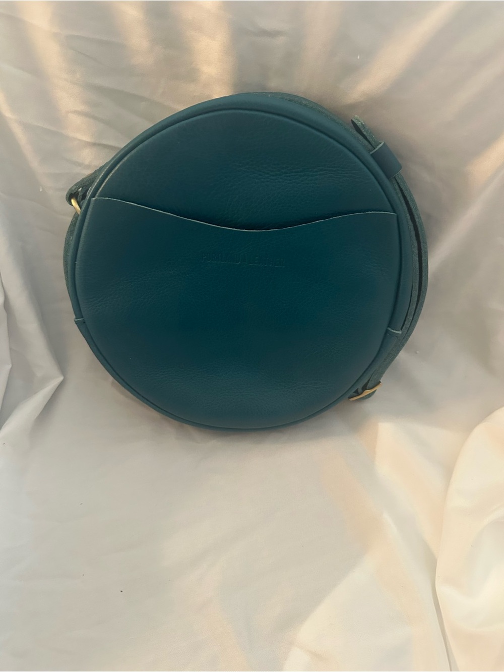 NEW never used. Portland Leather large circle leather crossbody bag. - Picture 5 of 7